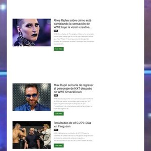 Op de afbeelding: Een webpagina met nieuwsartikelen en productlijsten. Koppen omvatten sport, entertainment en e-commerce. De site heeft een overzichtelijke lay-out met een witte achtergrond en diverse afbeeldingen.