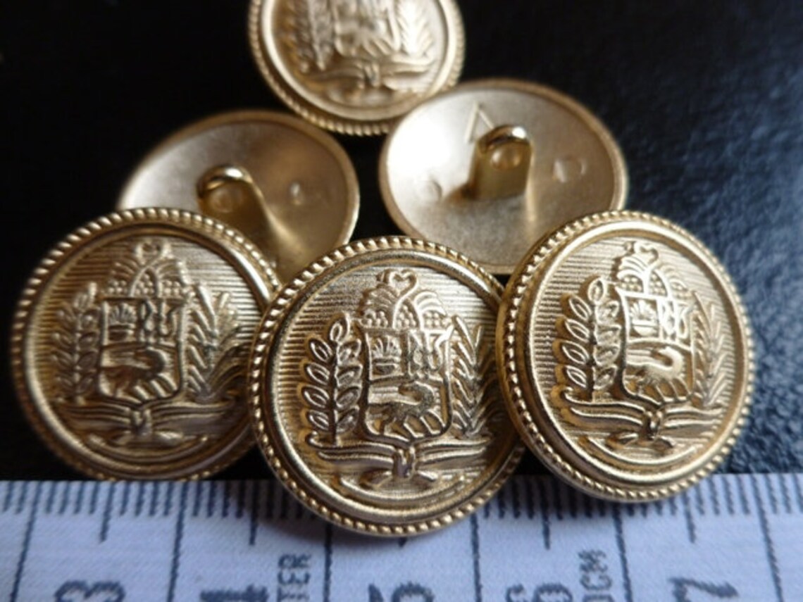 Brass Buttons in 3 Designs. Made in the UK. Etsy