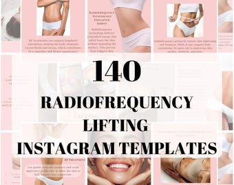 Modelli Instagram di radiofrequenza, Med Spa Canva Social Media