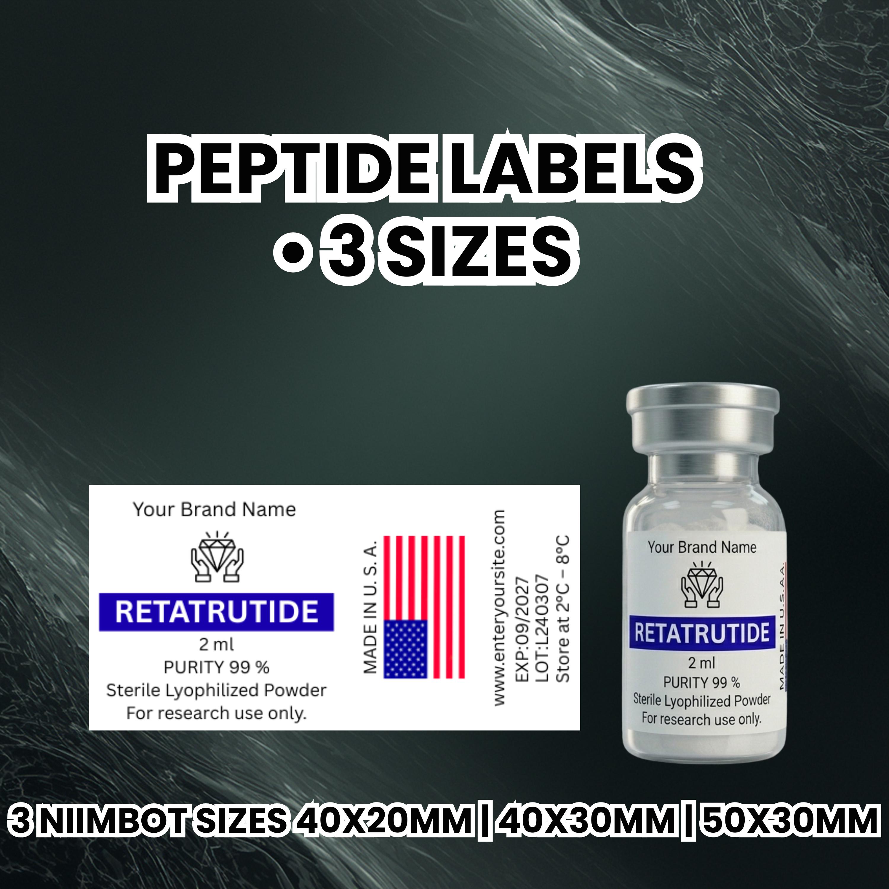Retatrutide 30 Bottle Labels