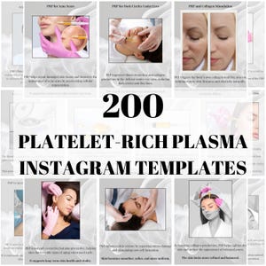 PRP Instagram Templates, Med Spa Social Media (Canva Editable) (Digital Download)