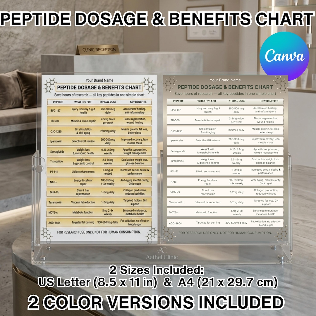 bpc-157 dosage calculator female Peptide Chart, Benefits, and Tracker (digital Download) Scent:Standard Original Formula bpc 157 tb 500 Individual Bottle