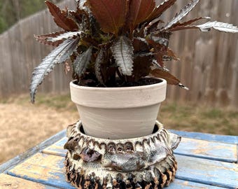 Handmade Ceramic Planter Organic Studio Pottery
