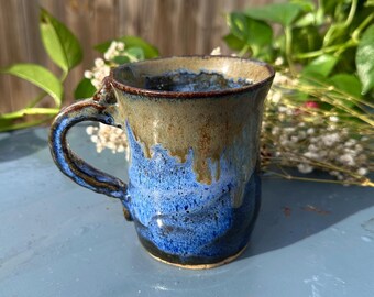 14 oz Espresso Cappuccino Coffee Mug Handmade Pottery