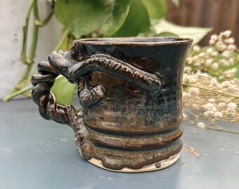 Handmade Organic Studio Mug Artisan Pottery Coffee Cup