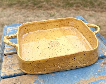 Handmade Ceramic Tray Casserole Dish Serving Studio Pottery