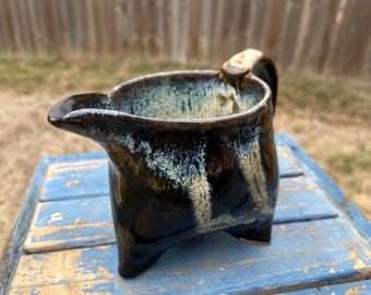 Handmade Ceramic Pitcher Hand Thrown Custom Pottery