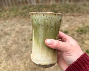 Handmade Ceramic Tumbler Cup, Artisan Coffee Tea Cup, Unique Pottery Gift