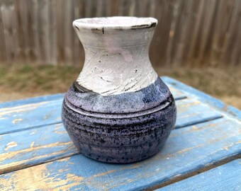 Handmade Ceramic Bud Vase or Pencil Holder Studio Pottery
