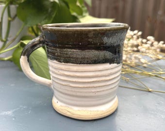 Handmade Ceramic Mug: Unique Studio Pottery Coffee Cup – Artisan Stoneware Drinkware