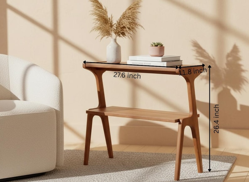 Farmhouse accent table used in home office