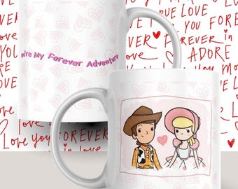 You are My Forever Adventure Mug | Toy Story Inspired Couple Love Coffee Cup