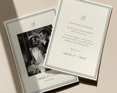 Minimalist Wedding Thank You Card Template with Photo | Elegant Printable Thankyou Note