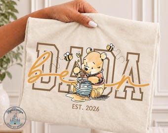 Disney Fathers Day Pooh Dad Shirt, Winnie The Pooh Papa Bear Tee, Best Dad Ever Gift, Family Matching Trip Tee, Disney Tee