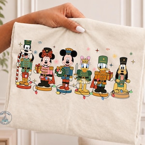 Disney Christmas Nutcracker DTF Transfer, Mickey Friends Holiday Bundle, Festive Magic, Ready to Press, Perfect Gift Idea, Disney Tee
