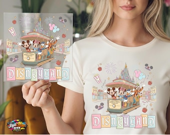 Disneyland DTF Transfer, Disney Trip DTF Transfer, Disney Ready For Press, Mickey and Friends Disney Gift, Minnie Disney Trip, Disney DTF