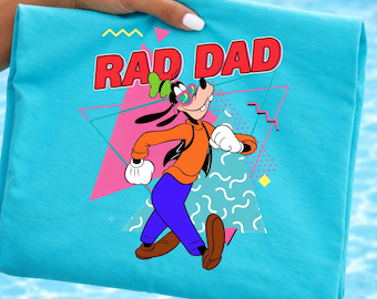 Rad Dad Goofy DTF Transfer, Retro Disney Dad Shirt Fathers Day Gift Cool Dad Vacation Trip Matching Family Tee Fun, Disney Tee