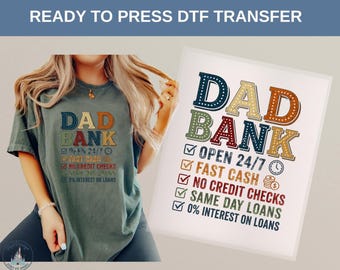 Dad Bank Shirt, Funny Fathers Day Dad Tee, Dad Open 24 7 Fast Cash Shirt, Best Dad Gift For Fathers Day Fun,