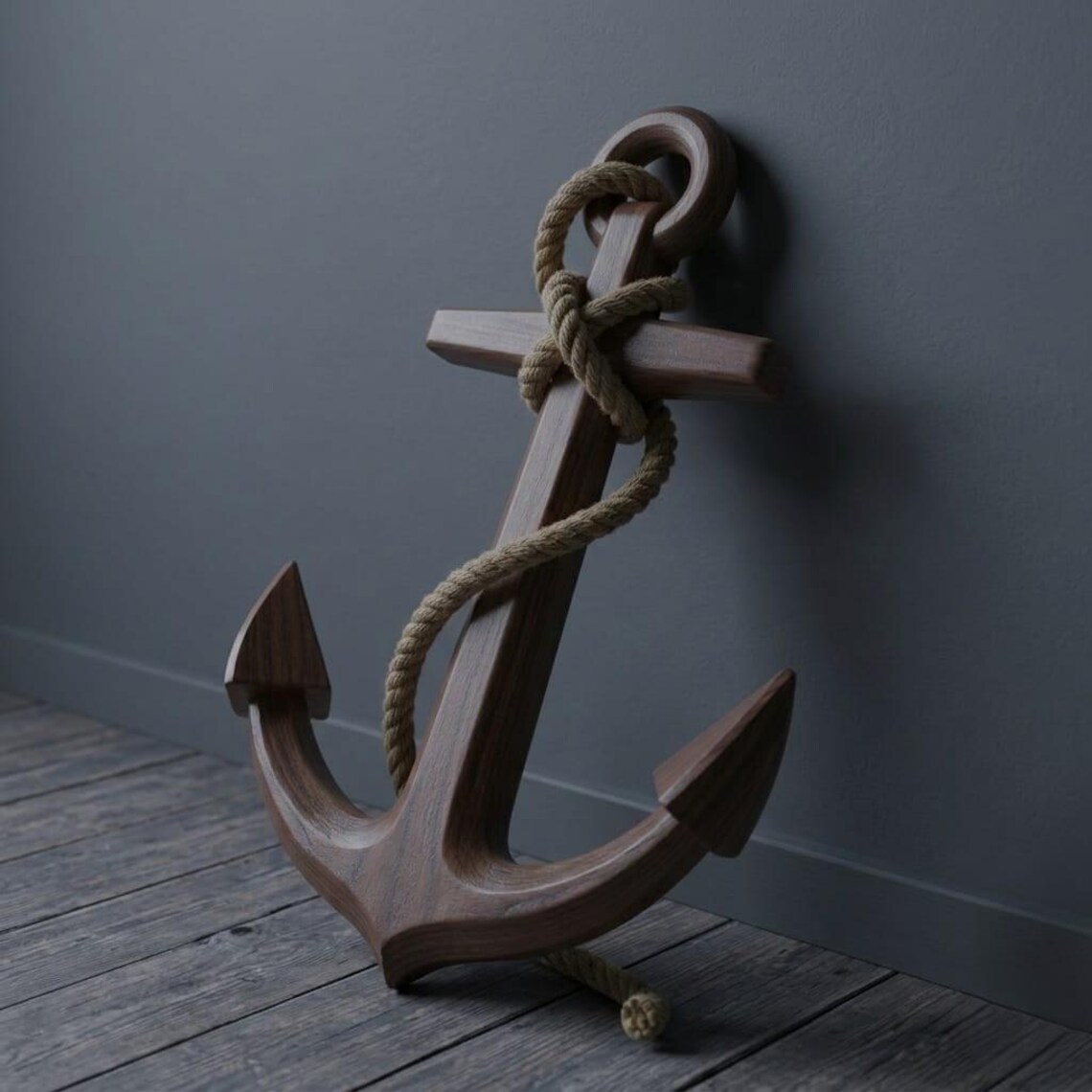 Nautical Rope Signs Handcrafted Wooden Anchor Decor, Nautical Rope Sign, Personalized ...