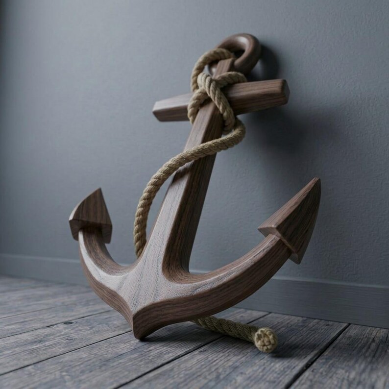Nautical Rope Signs Handcrafted Wooden Anchor Decor, Nautical Rope Sign, Personalized ...