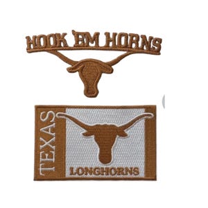 Texas Longhorns Embroidered Patch Set