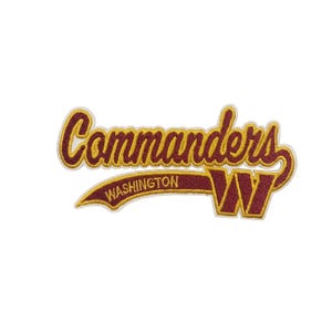 Washington Commanders Script Embroidered Patch