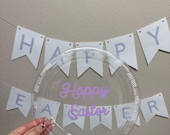 10 pack Easter plastic plates