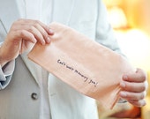 Embroidered Handwriting Pocket Square