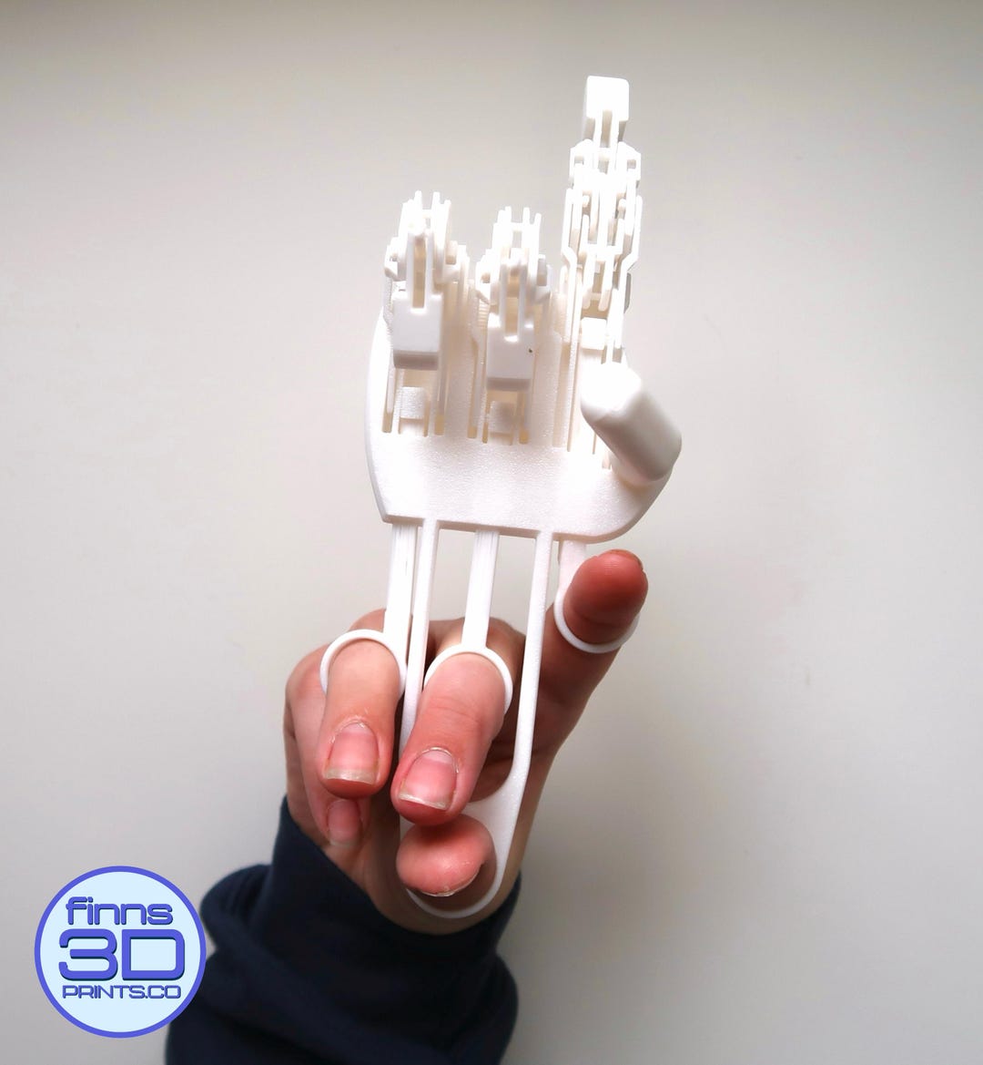Puppet Robot Hand Fidget Toy | 3D Printed (customizable) Left or Right ...
