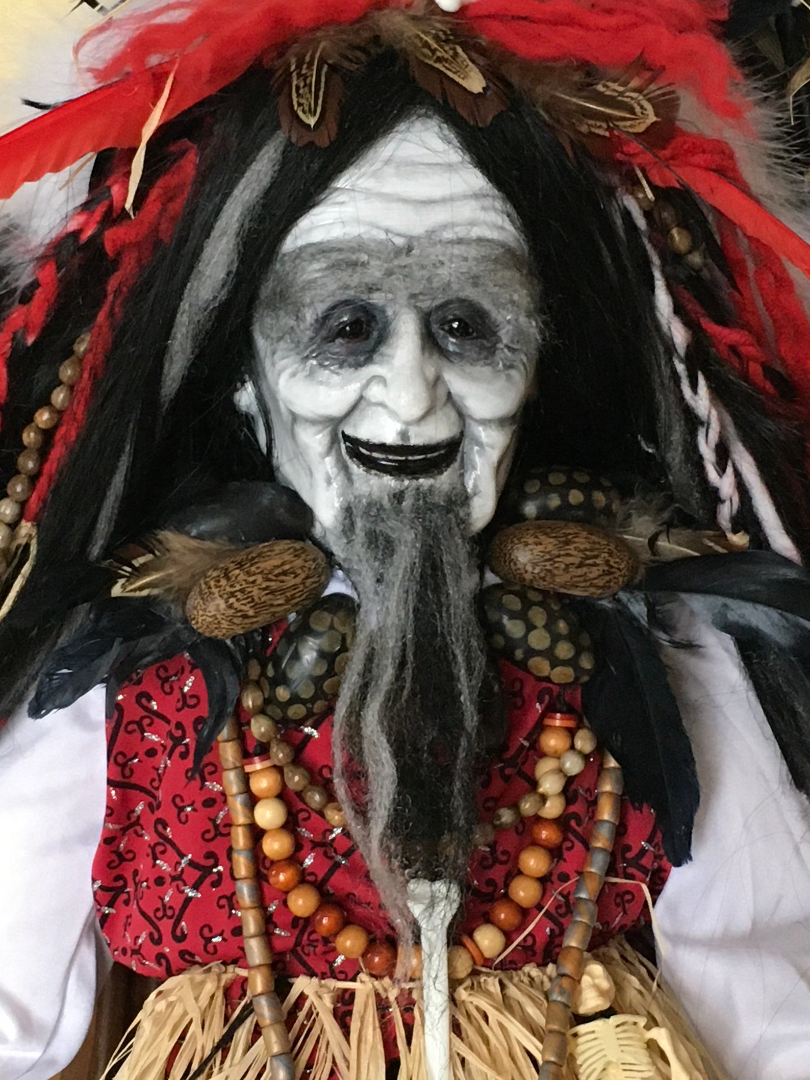 witch with voodoo doll