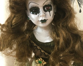 Creepy doll / / Victorian OOAK art doll