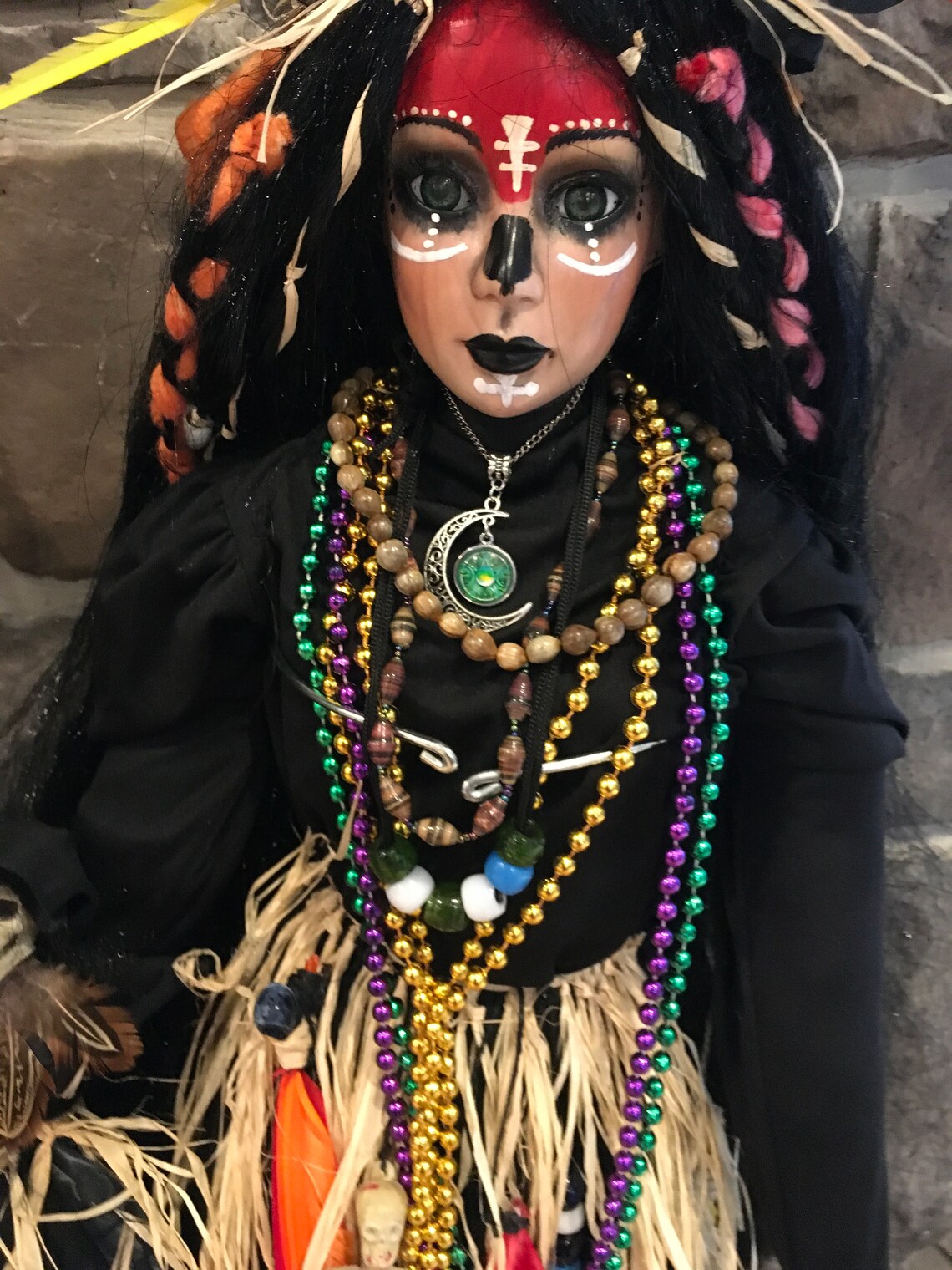 witch with voodoo doll