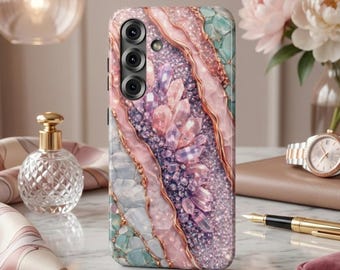 Samsung Galaxy case Impact-Resistant phone cover 25, 26 - Crystal Print