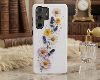 Samsung Galaxy Case Impact-Resistant phone Cases 25, 26 - Wildflower