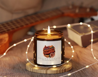 Natural Soy wax Candle Peppered Passionfruit Scented 4oz