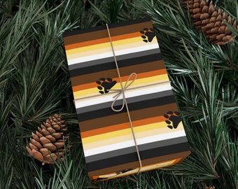 Bear Pride Flag Gift Wrap Paper | Bear Pride | Customized Wrapping Paper | The Trevor Project