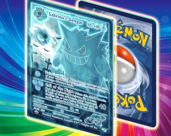 Custom Sabrina's Gengar "Ghostly Style" Promo Card// Alternate Full Art // Fully Holographic