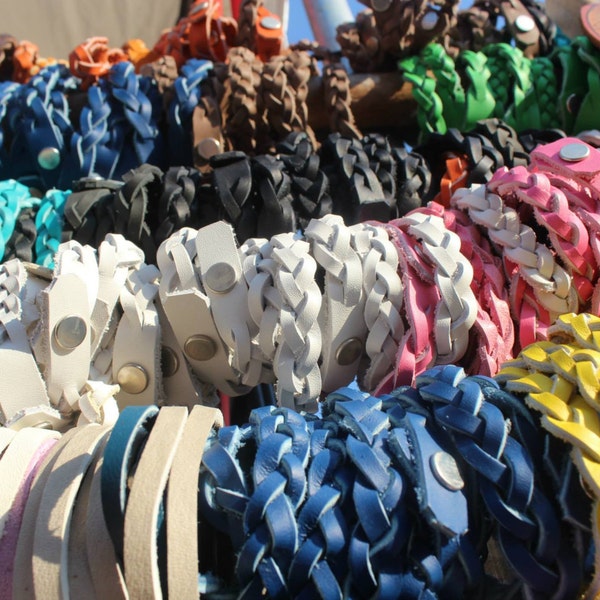 Leather Braided Bracelets