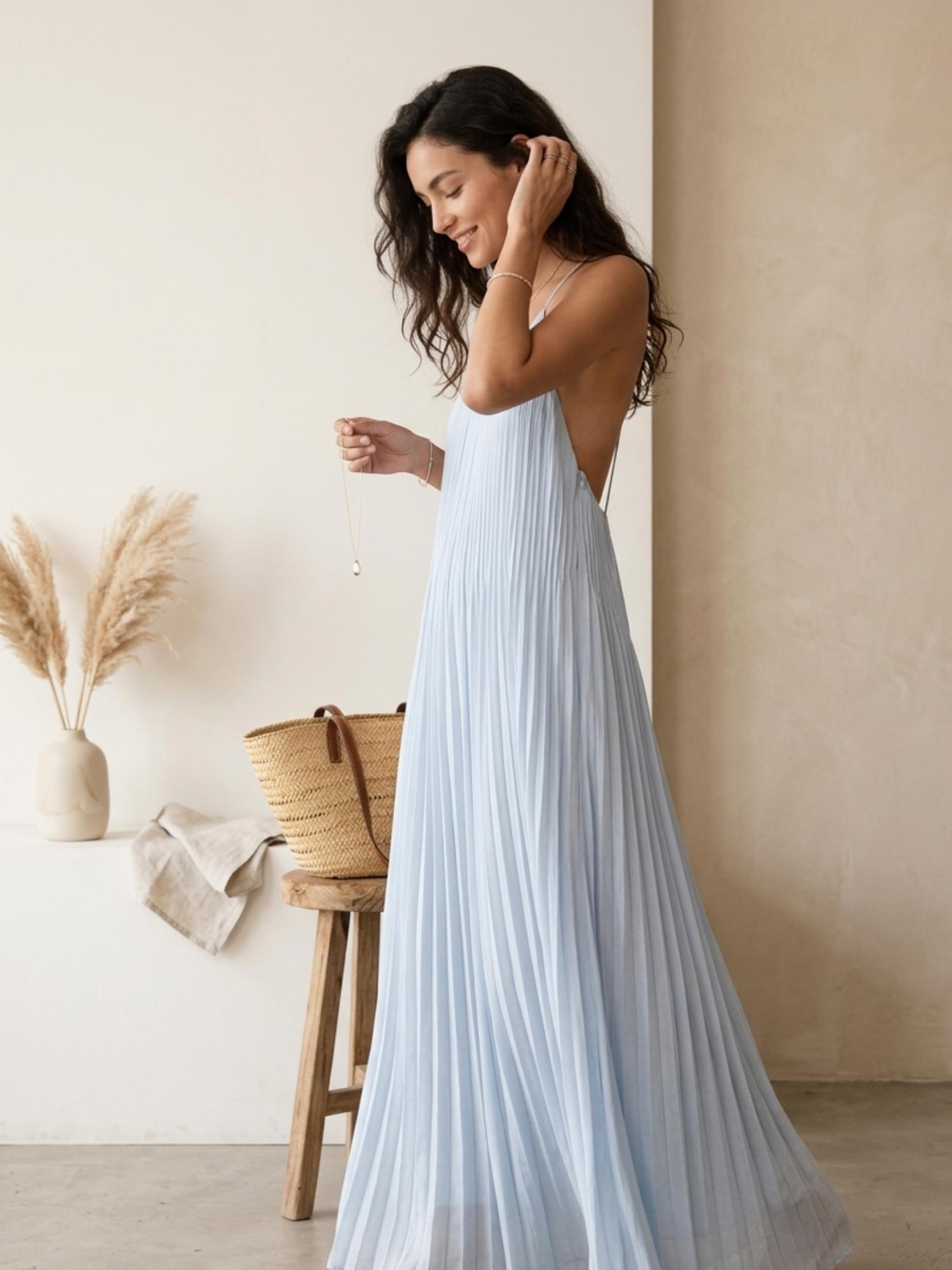 princess polly baby blue dress Dresses | Slate Blue Gown