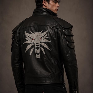 Cyberpunk 2077 Inspired  Wolf School  Leather Jacket| Gaming Outfit