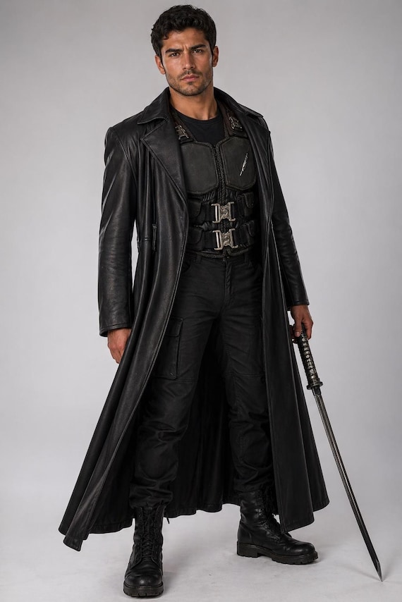 Blade Wesley Snipes Handmade Cosplay Leather Costume or Vest