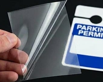 Sticker Applicator Sheets, Reusable Windshield Decal Application | 4x6 Inch Pack of  2 Sheets