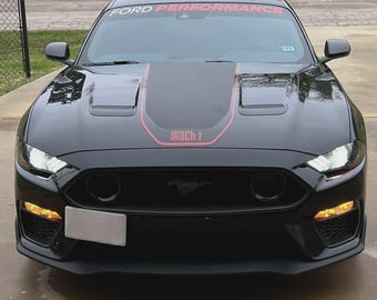 Ford Performance Windshield Banner Sticker | 130x21cm Vinyl Decal | Ford Car Accessories | Ford Enthusiast Gift | Auto Windshield Decal