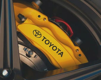 Toyota Brake Caliper Decals | Heat Resistant Vinyl Stickers (Set of 4)