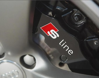 4x S-Line Brake Caliper Stickers Decals – Car Accessories