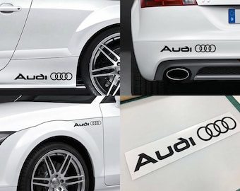 2× Audi decal  (28cm) – Car Decals for Side Skirt & Bonnet | Badge, Logo, Graphic ,