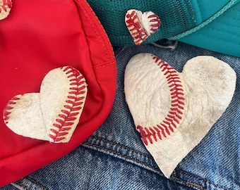 Personalized Name and number-Trucker Hat Pins, Hat Accessories, Hat Bling, Hat Charms, Baseball and Softball - Upcycled game worn  Leather