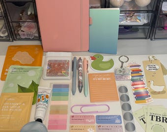 20 Piece Mystery Bundle, Bookish Surprise Box, Reader Gift, Self-Care Bundle, Stationary Items