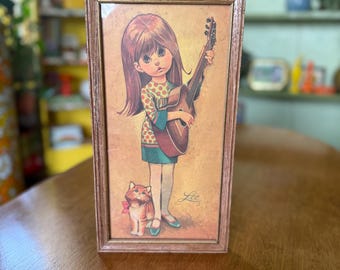 1960's Lee Big Eyes Go Go Framed Print