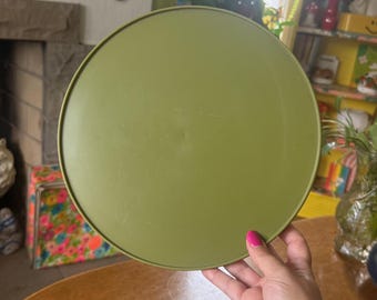 Vintage Olive Green Rubbermaid Lazy Susan